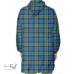 Scottish MacLeod of Harris Ancient Clan Tartan Oversized Blanket Hoodie - Classic Scottish Plaid Tartan Plaid
