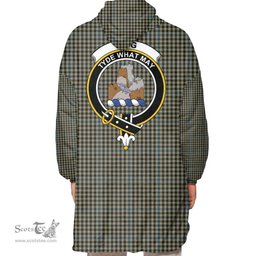 Scottish Haig Check Clan Tartan Oversized Blanket Hoodie - Crest Scottish Plaid Tartan Plaid