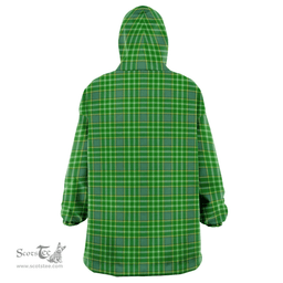 Scottish Currie Clan Tartan Oversized Blanket Hoodie - Classic Scottish Plaid Tartan Plaid