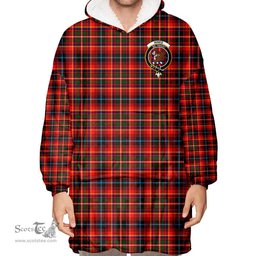 Scottish Innes Modern Clan Tartan Oversized Blanket Hoodie - Crest Scottish Plaid Tartan Plaid