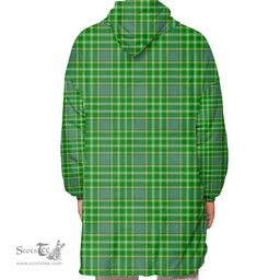 Scottish Currie Clan Tartan Oversized Blanket Hoodie - Classic Scottish Plaid Tartan Plaid