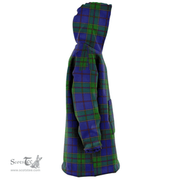 Scottish Strachan Clan Tartan Oversized Blanket Hoodie - Classic Scottish Plaid Tartan Plaid