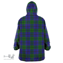 Scottish Strachan Clan Tartan Oversized Blanket Hoodie - Classic Scottish Plaid Tartan Plaid
