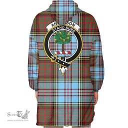Scottish Anderson Ancient Clan Tartan Oversized Blanket Hoodie - Crest Scottish Plaid Tartan Plaid