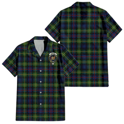 Scottish Baillie (Bailey) Tartan Hawaiian Shirt with Family Crest