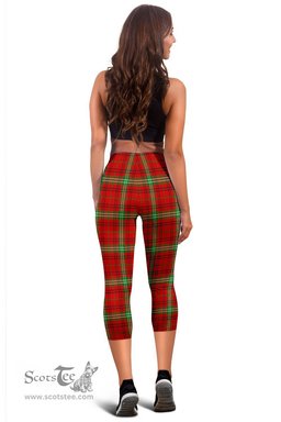 Scotstee Shop Tartan Capris Leggings Morrison Red Modern Tartan Leggings, Girls Capri Leggings, Capri Yoga Pants, Tartan Capri Leggings, Plaid Capri Leggings