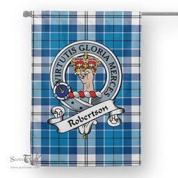 Garden Flag Robertson Clan Badge Tartan Flag Scottish Tartan House Flag - Scotstee Shop