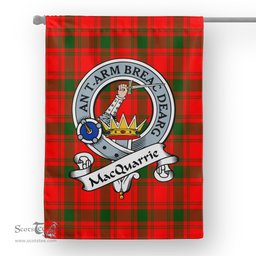 Garden Flag MacQuarrie Modern Clan Badge Tartan Flag Scottish Tartan House Flag,buffalo plaid garden flag,irish family crest flags,ns tartan flags,scottish clan flags,scottish clan flags uk,Scottish Tartan House Flag,Tartan Clan Flag,tartan day flag,Tartan Garden Flag
