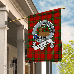 Garden Flag Maxwell Red Clan Badge Tartan Flag Scottish Tartan House Flag,buffalo plaid garden flag,irish family crest flags,ns tartan flags,scottish clan flags,scottish clan flags uk,Scottish Tartan House Flag,Tartan Clan Flag,tartan day flag,Tartan Garden Flag
