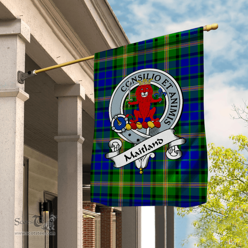 Garden Flag MaiTland Clan Badge Tartan Flag Scottish Tartan House Flag,buffalo plaid garden flag,irish family crest flags,ns tartan flags,scottish clan flags,scottish clan flags uk,Scottish Tartan House Flag,Tartan Clan Flag,tartan day flag,Tartan Garden Flag