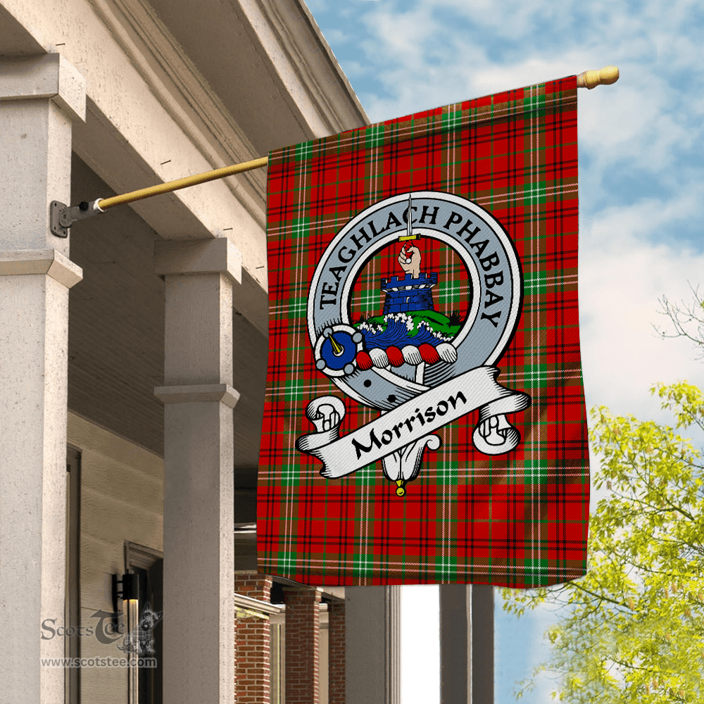 Garden Flag Morrison Red Modern Clan Badge Tartan Flag Scottish Tartan House Flag,buffalo plaid garden flag,irish family crest flags,ns tartan flags,scottish clan flags,scottish clan flags uk,Scottish Tartan House Flag,Tartan Clan Flag,tartan day flag,Tartan Garden Flag