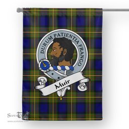 Garden Flag Muir Clan Badge Tartan Flag Scottish Tartan House Flag,buffalo plaid garden flag,irish family crest flags,ns tartan flags,scottish clan flags,scottish clan flags uk,Scottish Tartan House Flag,Tartan Clan Flag,tartan day flag,Tartan Garden Flag