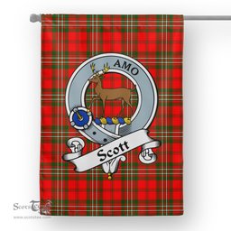 Garden Flag Scott Modern Clan Badge Tartan Flag Scottish Tartan House Flag - Scotstee Shop