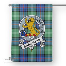 Garden Flag Sutherland Old Ancient Clan Badge Tartan Flag Scottish Tartan House Flag,buffalo plaid garden flag,irish family crest flags,ns tartan flags,scottish clan flags,scottish clan flags uk,Scottish Tartan House Flag,Tartan Clan Flag,tartan day flag,Tartan Garden Flag