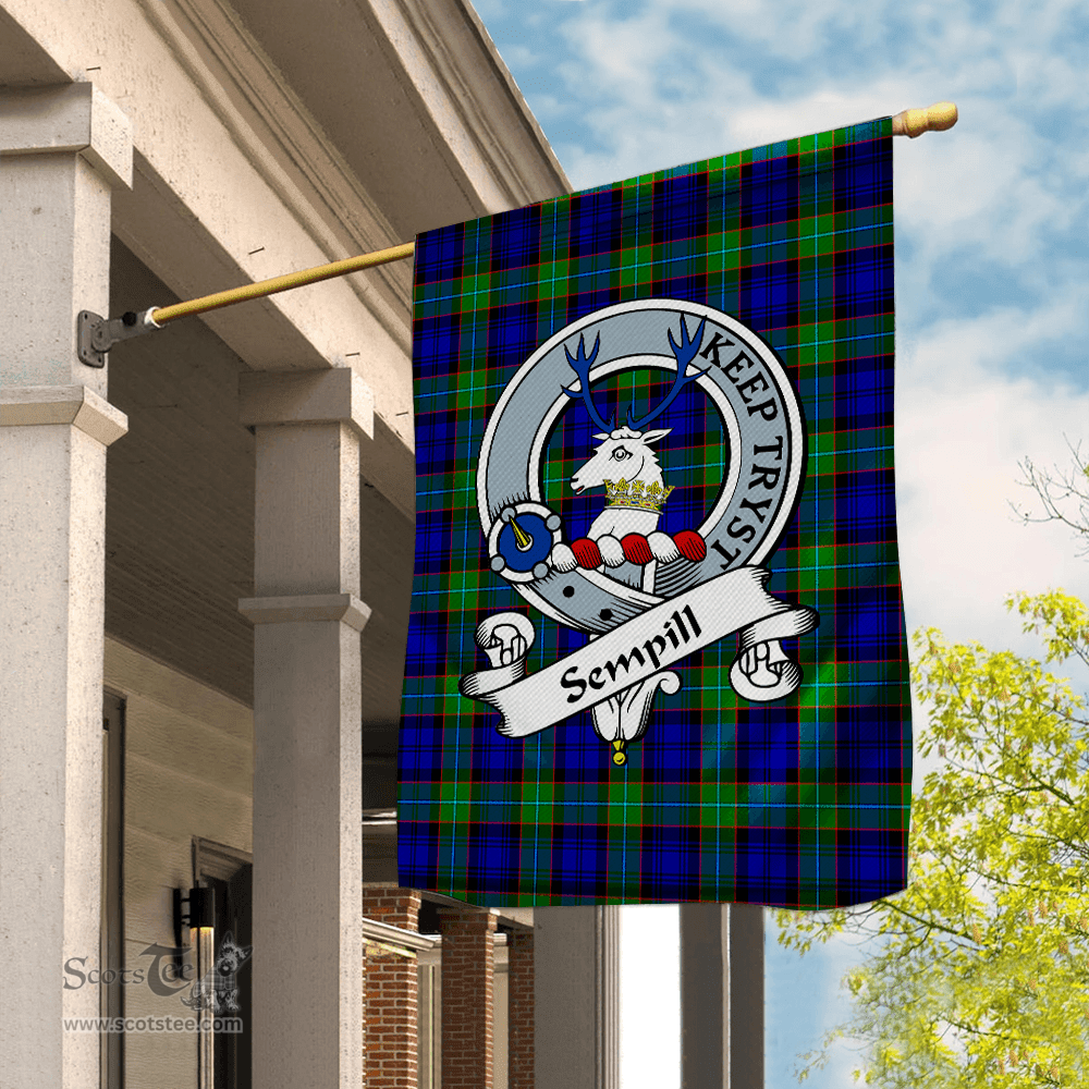 Garden Flag Sempill Clan Badge Tartan Flag Scottish Tartan House Flag,buffalo plaid garden flag,irish family crest flags,ns tartan flags,scottish clan flags,scottish clan flags uk,Scottish Tartan House Flag,Tartan Clan Flag,tartan day flag,Tartan Garden Flag