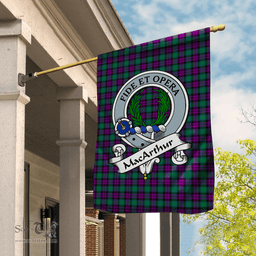 Garden Flag MacArthur Of Milton Clan Badge Tartan Flag Scottish Tartan House Flag,buffalo plaid garden flag,irish family crest flags,ns tartan flags,scottish clan flags,scottish clan flags uk,Scottish Tartan House Flag,Tartan Clan Flag,tartan day flag,Tartan Garden Flag