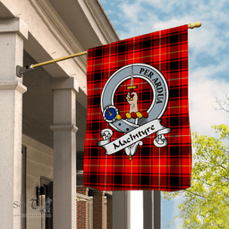 Garden Flag MacIntyre Modern Clan Badge Tartan Flag Scottish Tartan House Flag,buffalo plaid garden flag,irish family crest flags,ns tartan flags,scottish clan flags,scottish clan flags uk,Scottish Tartan House Flag,Tartan Clan Flag,tartan day flag,Tartan Garden Flag