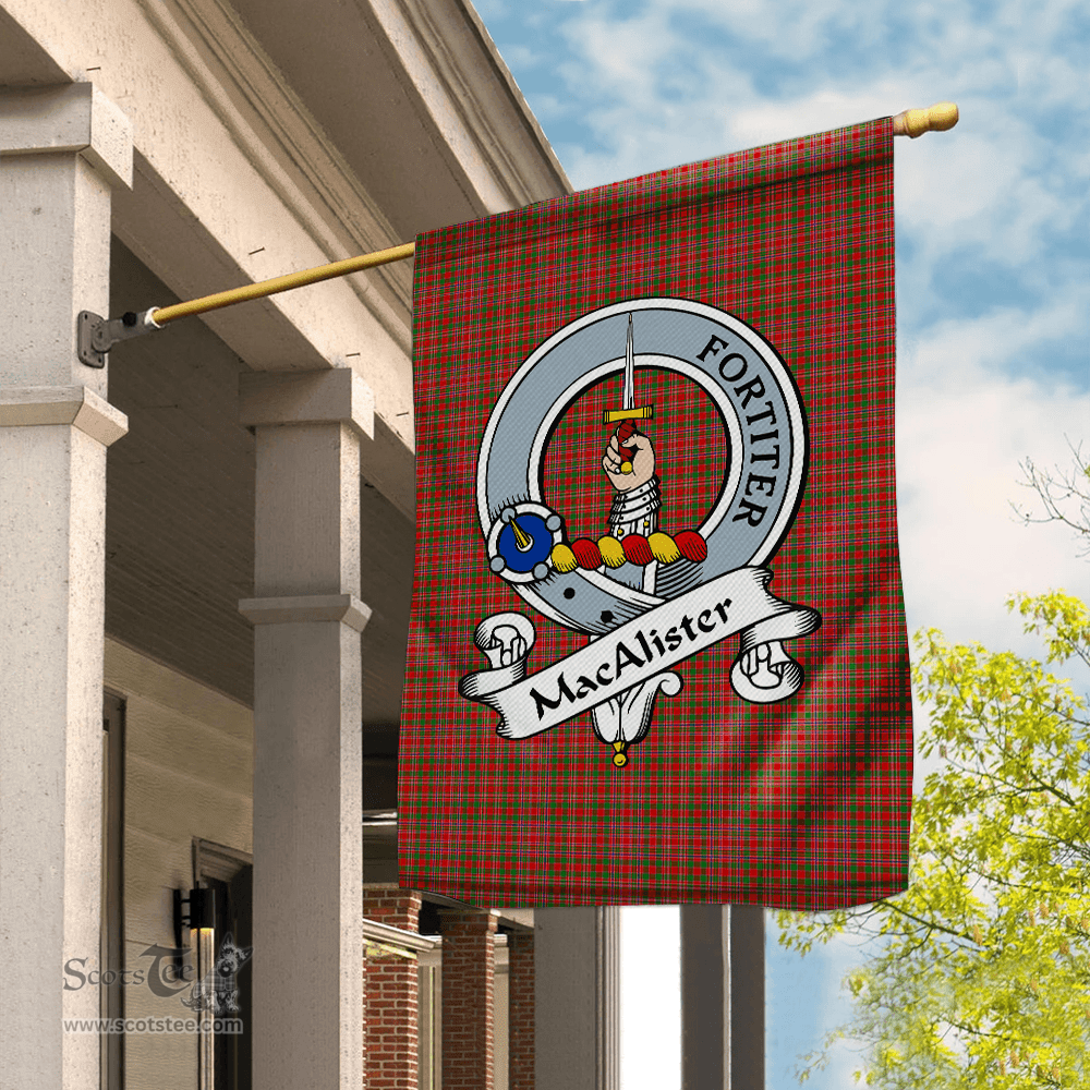 Garden Flag MacAlister Clan Badge Tartan Flag Scottish Tartan House Flag,buffalo plaid garden flag,irish family crest flags,ns tartan flags,scottish clan flags,scottish clan flags uk,Scottish Tartan House Flag,Tartan Clan Flag,tartan day flag,Tartan Garden Flag