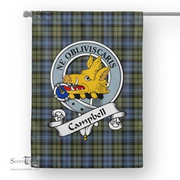 Garden Flag Campbell Faded Clan Badge Tartan Flag Scottish Tartan House Flag - Scotstee Shop