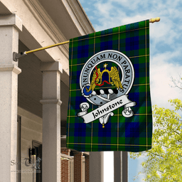 Garden Flag Johnston Modern Clan Badge Tartan Flag Scottish Tartan House Flag,buffalo plaid garden flag,irish family crest flags,ns tartan flags,scottish clan flags,scottish clan flags uk,Scottish Tartan House Flag,Tartan Clan Flag,tartan day flag,Tartan Garden Flag