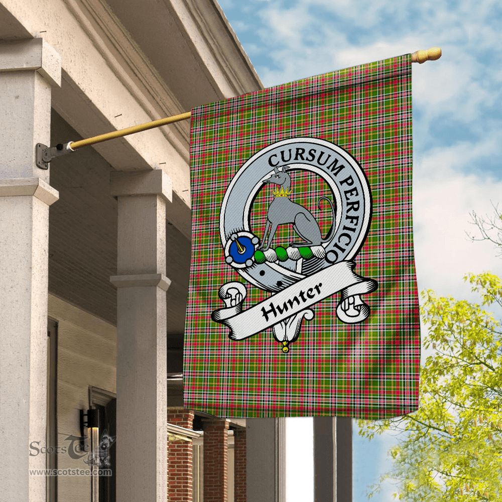 Garden Flag Hunter 1819 Clan Badge Tartan Flag Scottish Tartan House Flag,buffalo plaid garden flag,irish family crest flags,ns tartan flags,scottish clan flags,scottish clan flags uk,Scottish Tartan House Flag,Tartan Clan Flag,tartan day flag,Tartan Garden Flag