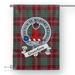 Garden Flag Crawford Modern Clan Badge Tartan Flag Scottish Tartan House Flag,buffalo plaid garden flag,irish family crest flags,ns tartan flags,scottish clan flags,scottish clan flags uk,Scottish Tartan House Flag,Tartan Clan Flag,tartan day flag,Tartan Garden Flag