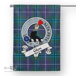 Garden Flag Glen Modern Clan Badge Tartan Flag Scottish Tartan House Flag,buffalo plaid garden flag,irish family crest flags,ns tartan flags,scottish clan flags,scottish clan flags uk,Scottish Tartan House Flag,Tartan Clan Flag,tartan day flag,Tartan Garden Flag