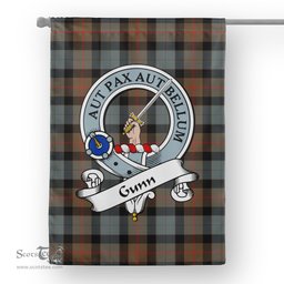 Garden Flag Gunn Weathered Clan Badge Tartan Flag Scottish Tartan House Flag,buffalo plaid garden flag,irish family crest flags,ns tartan flags,scottish clan flags,scottish clan flags uk,Scottish Tartan House Flag,Tartan Clan Flag,tartan day flag,Tartan Garden Flag
