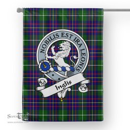 Garden Flag Inglis Modern Clan Badge Tartan Flag Scottish Tartan House Flag,buffalo plaid garden flag,irish family crest flags,ns tartan flags,scottish clan flags,scottish clan flags uk,Scottish Tartan House Flag,Tartan Clan Flag,tartan day flag,Tartan Garden Flag