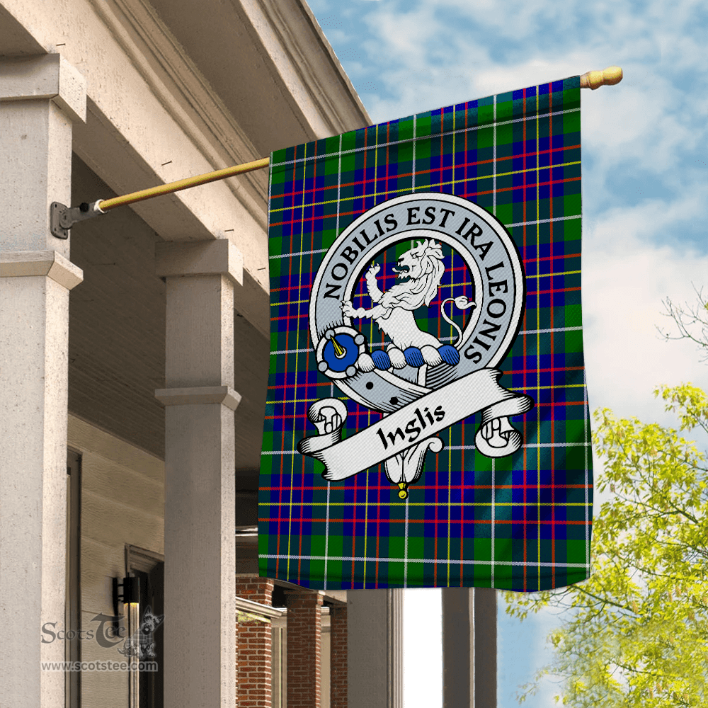 Garden Flag Inglis Modern Clan Badge Tartan Flag Scottish Tartan House Flag,buffalo plaid garden flag,irish family crest flags,ns tartan flags,scottish clan flags,scottish clan flags uk,Scottish Tartan House Flag,Tartan Clan Flag,tartan day flag,Tartan Garden Flag