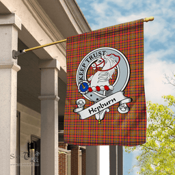 Garden Flag Hepburn Modern Clan Badge Tartan Flag Scottish Tartan House Flag,buffalo plaid garden flag,irish family crest flags,ns tartan flags,scottish clan flags,scottish clan flags uk,Scottish Tartan House Flag,Tartan Clan Flag,tartan day flag,Tartan Garden Flag
