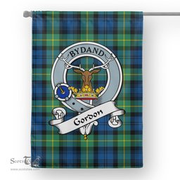 Gordon Ancient Clan Badge Tartan Flag Scottish Tartan House Flag,buffalo plaid garden flag,irish family crest flags,ns tartan flags,scottish clan flags,scottish clan flags uk,Scottish Tartan House Flag,Tartan Clan Flag,tartan day flag,Tartan Garden Flag