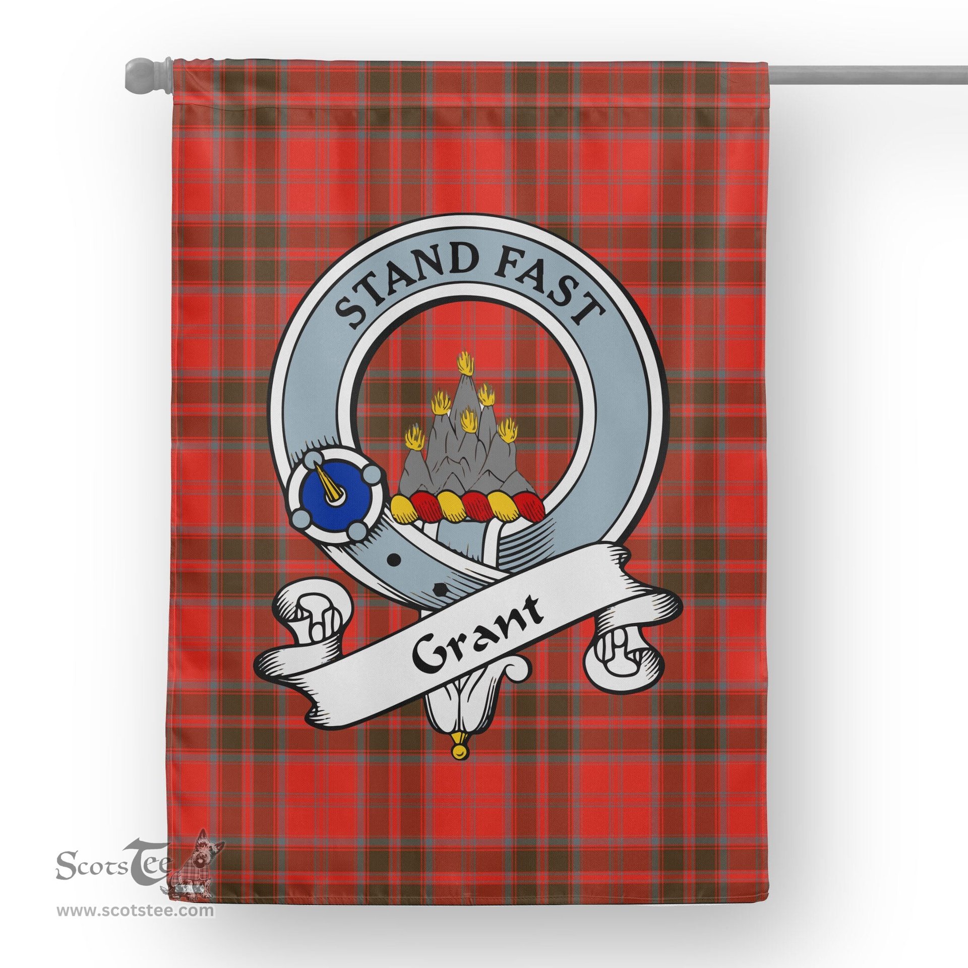 Garden Flag Grant Weathered Clan Badge Tartan Flag Scottish Tartan House Flag,buffalo plaid garden flag,irish family crest flags,ns tartan flags,scottish clan flags,scottish clan flags uk,Scottish Tartan House Flag,Tartan Clan Flag,tartan day flag,Tartan Garden Flag