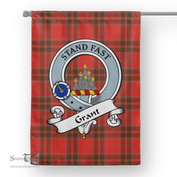 Garden Flag Grant Weathered Clan Badge Tartan Flag Scottish Tartan House Flag,buffalo plaid garden flag,irish family crest flags,ns tartan flags,scottish clan flags,scottish clan flags uk,Scottish Tartan House Flag,Tartan Clan Flag,tartan day flag,Tartan Garden Flag
