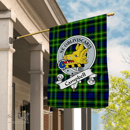 Garden Flag Campbell Of Breadalbane Modern Clan Badge Tartan Flag Scottish Tartan House Flag - Scotstee Shop