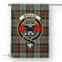 Garden Flag MacLeod Of Harris Weathered Tartan Flag Clan Badge Tartan House Flag