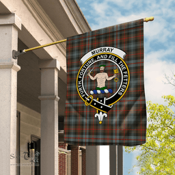 Garden Flag Murray Of Atholl Weathered Tartan Flag Clan Badge Tartan House Flag