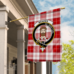 Garden Flag MenZies Tartan Flag Clan Badge Tartan House Flag