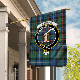 Garden Flag MacRae Hunting Ancient Tartan Flag Clan Badge Tartan House Flag