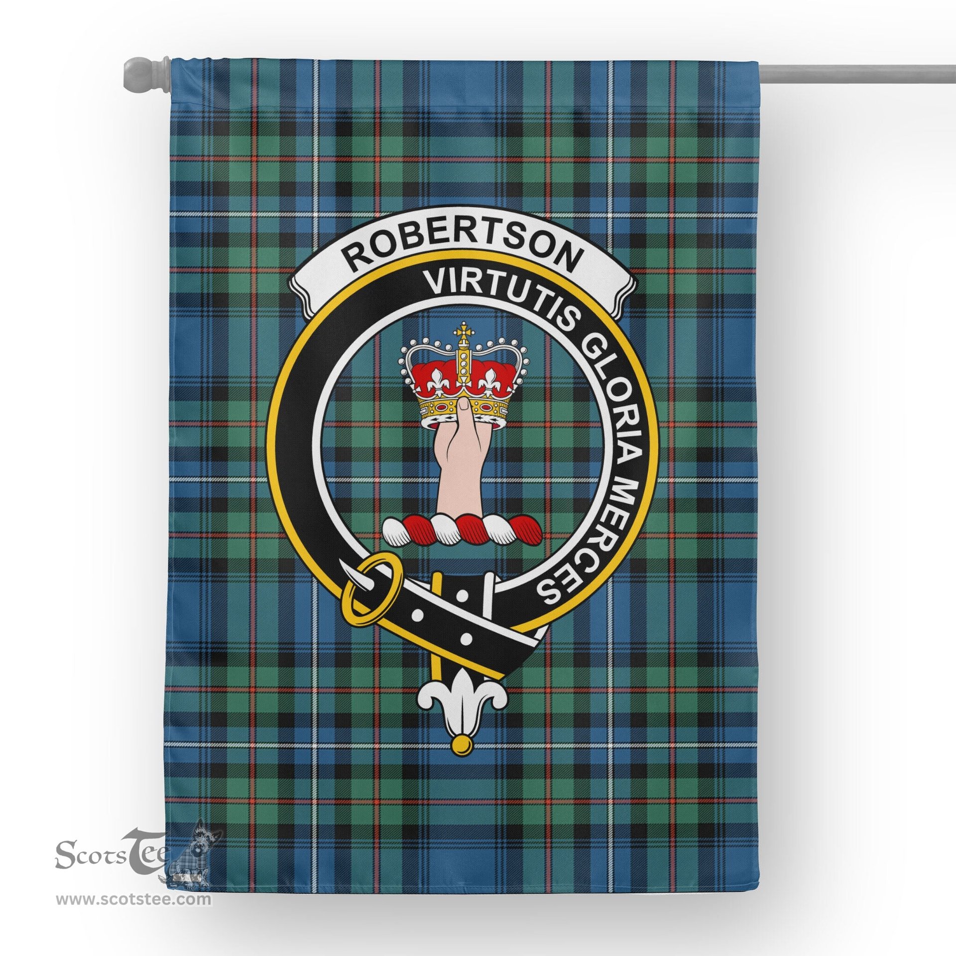 Garden Flag Robertson Hunting Ancient Tartan Flag Clan Badge Tartan House Flag