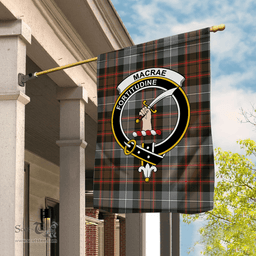 Garden Flag MacRae Hunting Weathered Tartan Flag Clan Badge Tartan House Flag