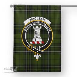 Garden Flag MacLean Hunting Tartan Flag Clan Badge Tartan House Flag
