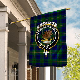 Marjoribanks Tartan Garden Flag Marjoribanks Modern Tartan Flag Clan Badge Tartan House Flag