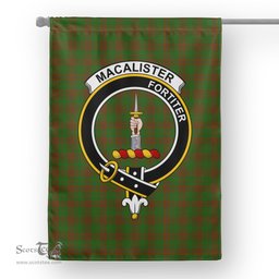 Garden Flag MacAlister Of Glenbarr Hunting Tartan Flag Clan Badge Tartan House Flag