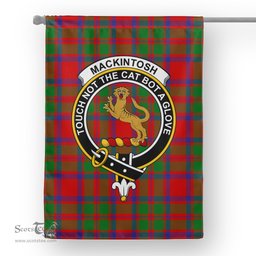 Garden Flag MacKintosh Modern Tartan Flag Clan Badge Tartan House Flag