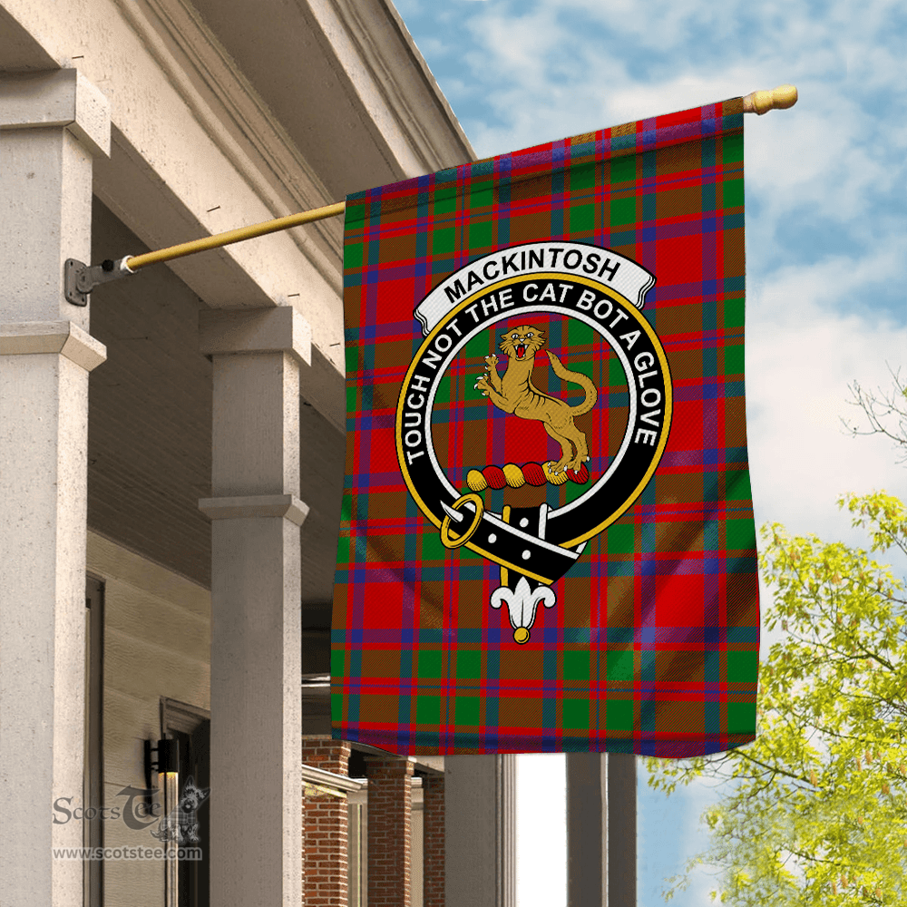 Garden Flag MacKintosh Modern Tartan Flag Clan Badge Tartan House Flag
