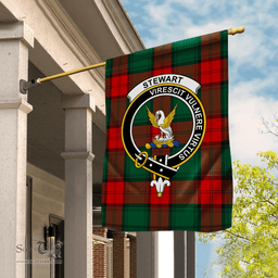 Garden Flag Stewart High Stewards Atholl Modern Tartan Flag Clan Badge Tartan House Flag Stewart Flag