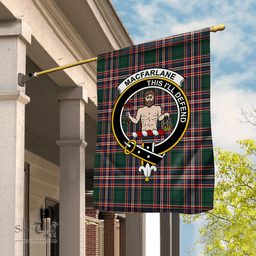 Garden Flag MacFarlane Hunting Modern Tartan Flag Clan Badge Tartan House Flag