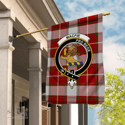 Garden Flag MacFie Tartan Flag Clan Badge Tartan House Flag
