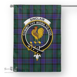 Sinclair Flag Garden Flag Sinclair Hunting Modern Tartan Flag Clan Badge Tartan House Flag
